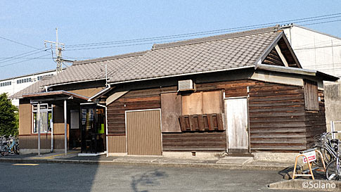 飯田線・野田城駅の木造駅舎