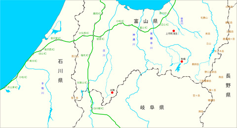 富山県周辺地図