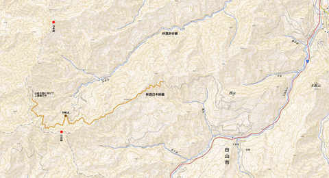 林道赤谷線と白木峠線のつながり1280