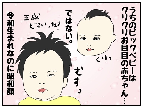 令和生まれなのに昭和顔の赤ちゃん えこりの連絡帳 令和生まれなのに昭和顔の赤ちゃん えこりの連絡帳