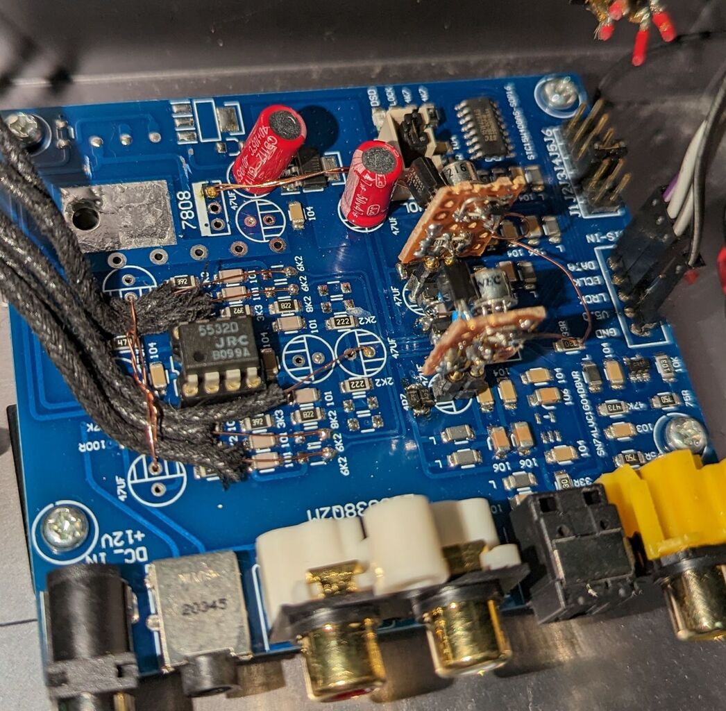通電してみんべさんのES9038Q2M : 電子工作実験室
