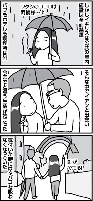 $4コマ漫画 - 英国紳士と国際結婚@ロンドン