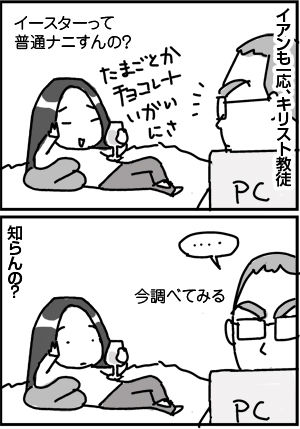 $4コマ漫画 - 英国紳士と国際結婚@ロンドン