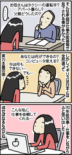 $4コマ漫画 - 英国紳士と国際結婚@ロンドン