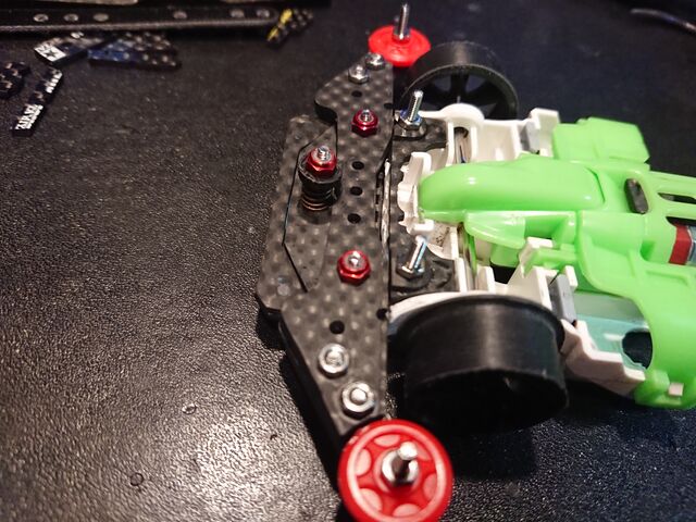 四*式様 ミニ四駆 MAシャーシ　ペラタイヤ　前後AT 提灯 四*式様 ミニ四駆 MAシャーシ ペラタイヤ 前後AT 提灯