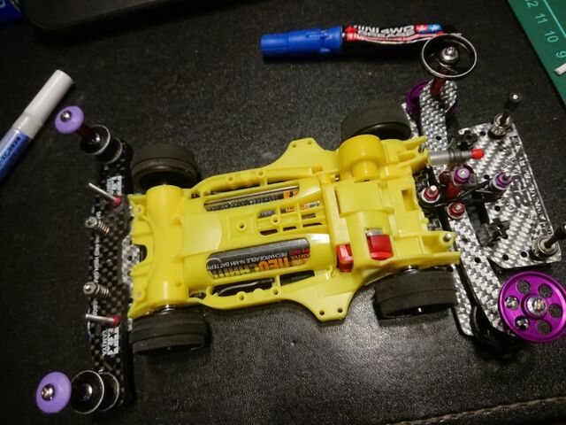 ミニ四駆 ARシャーシ ミニ四駆 ARシャーシ PC-ABS製 レッド #mini4wd #ミニ四駆