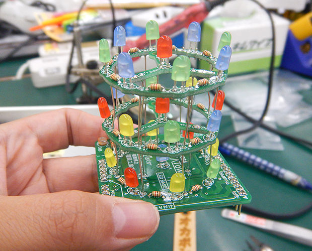 電工女子☆ピカ・タワーを作ります！☆Part2 : エレショップblog