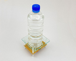 500mlの水乗っけても割りと安定してる