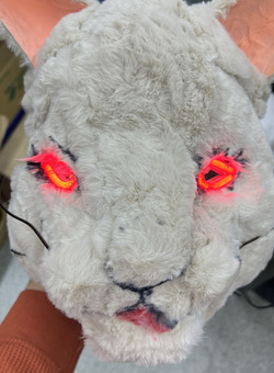 光らせたら目力が凄い