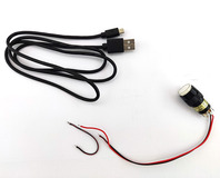 microUSBケーブルと入力信号用スイッチ