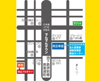 シリコンハウス付近・簡略地図