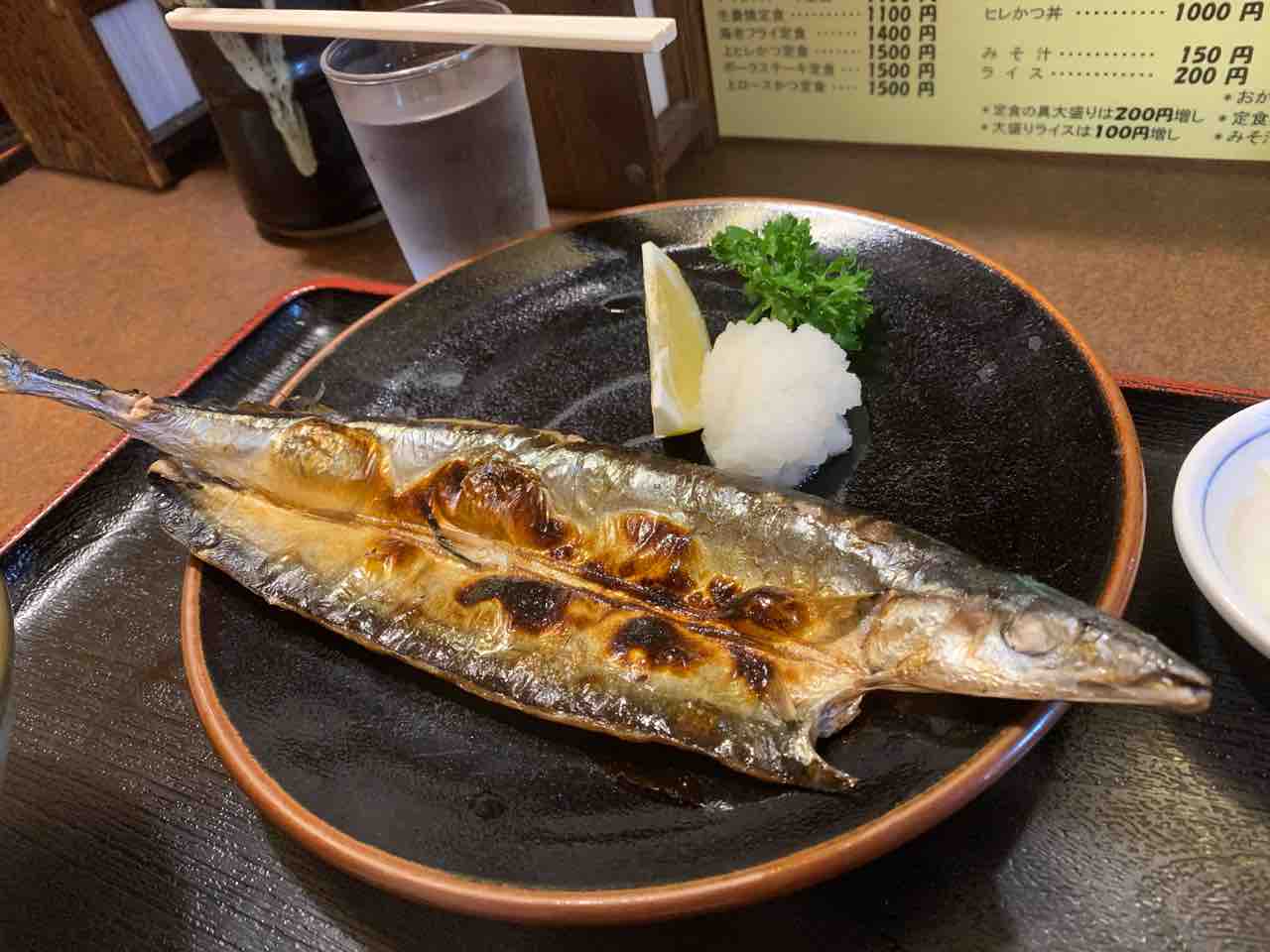 とんかつ要 世田谷通 さんまの開き定食 イレブンフーズの日記 とんかつ要 世田谷通 さんまの開き定食 イレブンフーズの日記