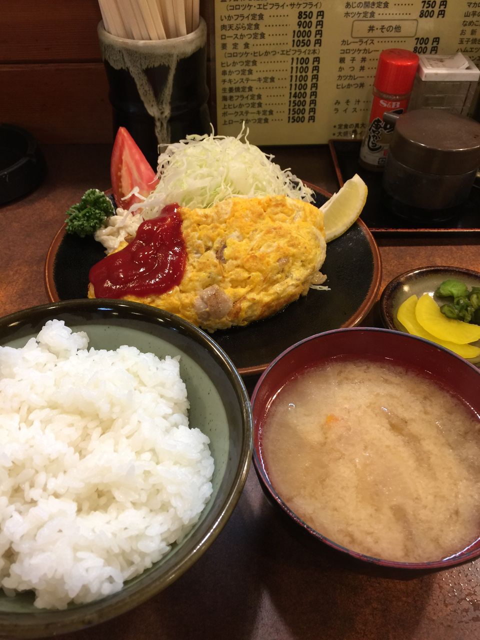 とんかつ要 世田谷通 オムレツ定食 イレブンフーズの日記 とんかつ要 世田谷通 オムレツ定食 イレブンフーズの日記