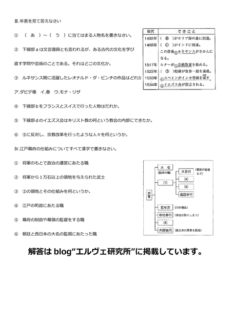 井野中2社会②