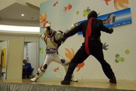 20120504 しんちゃんとフォーゼ戦う