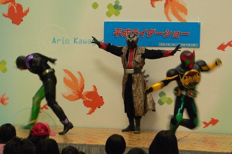20120429 平成ライダーショー オーズとWがやられる