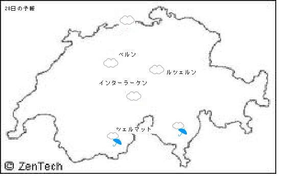 初めてのスイス旅行 40 天気予報 Elle と Riki の旅行情報