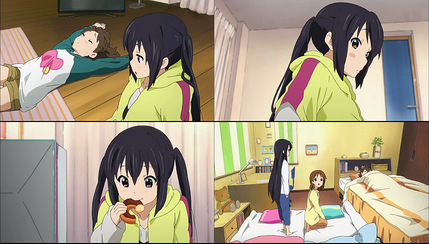 けいおん!!5話 3人でお泊り