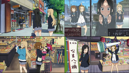 けいおん!!4話 レフrティ澪と京都土産