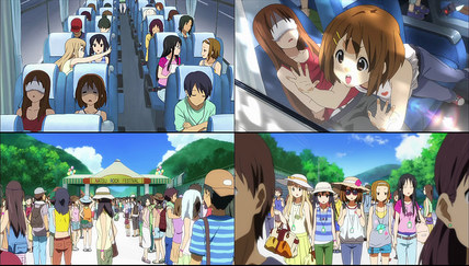 けいおん!!12話 夏フェス会場到着
