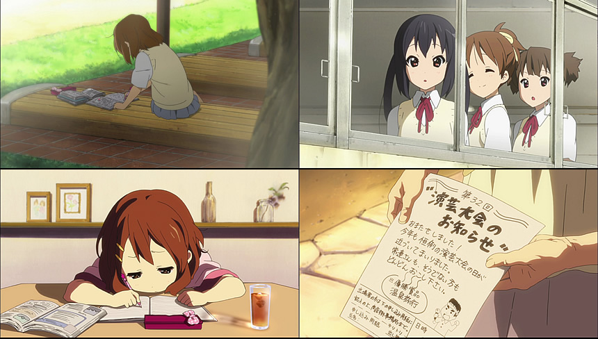 けいおん 9話 ゆいあずな ふでぺん ボールペン と京アニcm アニメレビューブログ アニろぐ
