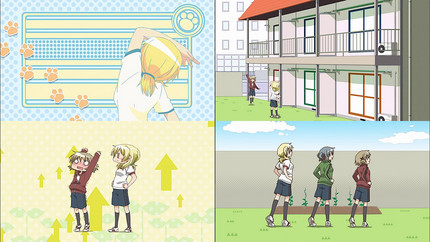 ひだまりほしみっつ5話 乃莉も一緒に朝の体操