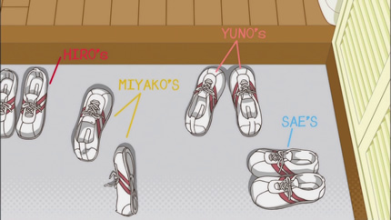 ひだまりほしみっつ5話 性格が出る脱ぎっぷり