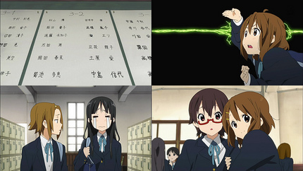 けいおん!!1話 最高のクラス分け