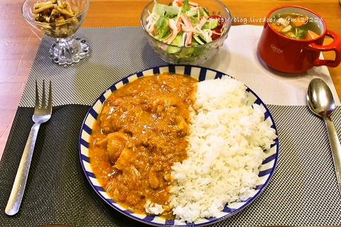 バターチキンカレーの献立 美味しいごはん