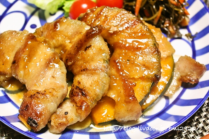 肉巻きかぼちゃの献立 アドベントカレンダー4日目 美味しいごはん 肉巻きかぼちゃの献立 アドベントカレンダー4日目 美味しいごはん