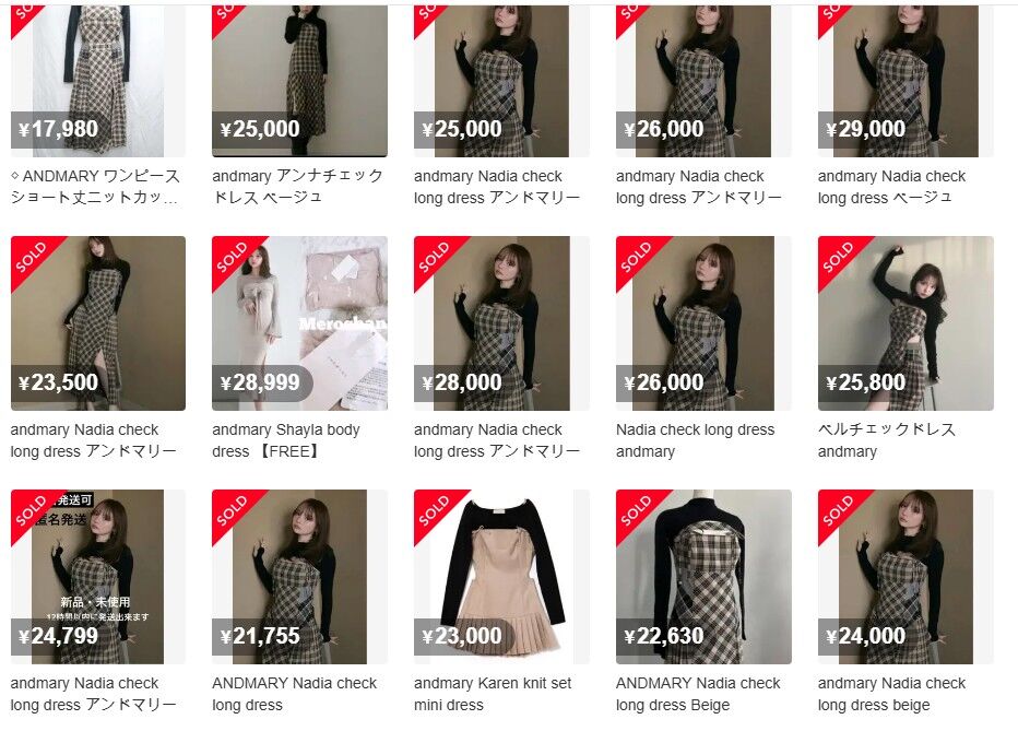 Mサイズ andmary Karen check mini dress ⑥（andmary Karen