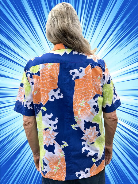 ジョンシャツ鯉後ろ