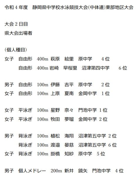 水泳②