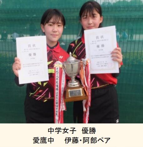 テニス女子個人優勝