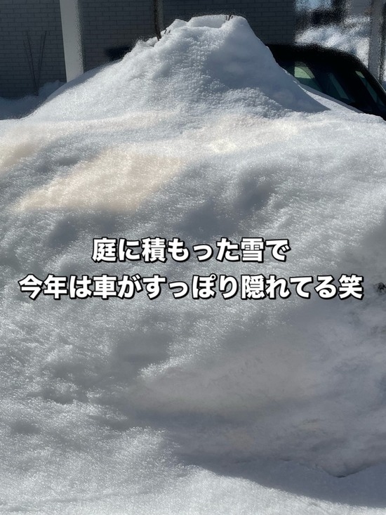 雪に埋まった小道