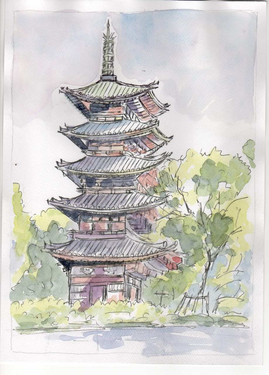 絵画 和風建築物 Www Ozenergia Com Pl