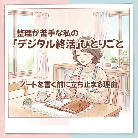 「デジタル終活」ひとりごとーノートの後回し