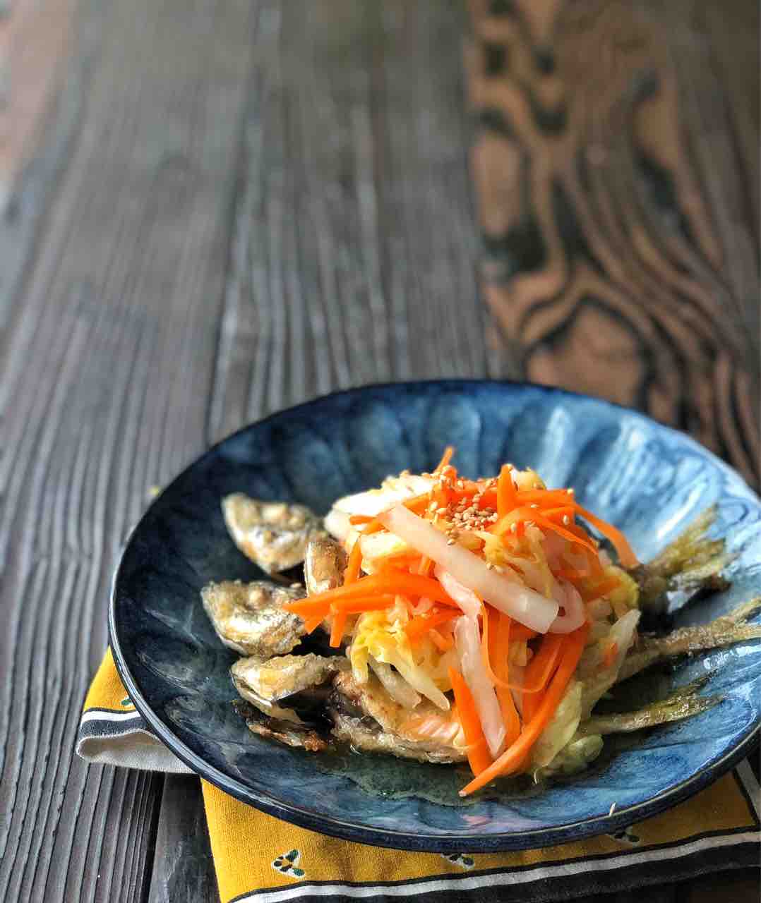 白菜たっぷり 豆あじの南蛮漬け 松山絵美 食べて心も身体も元気に楽しく美しく