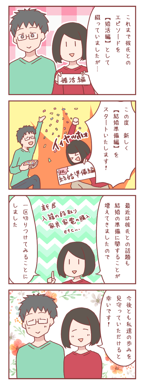 結婚準備編スタートします