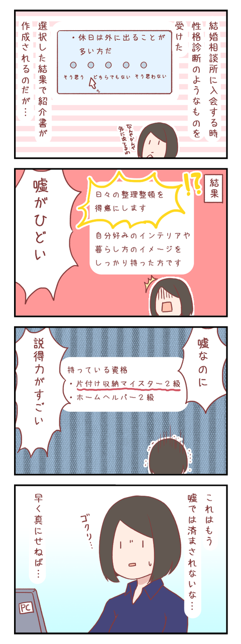 【ろぐ487】私の紹介書のひどい嘘(婚活編)