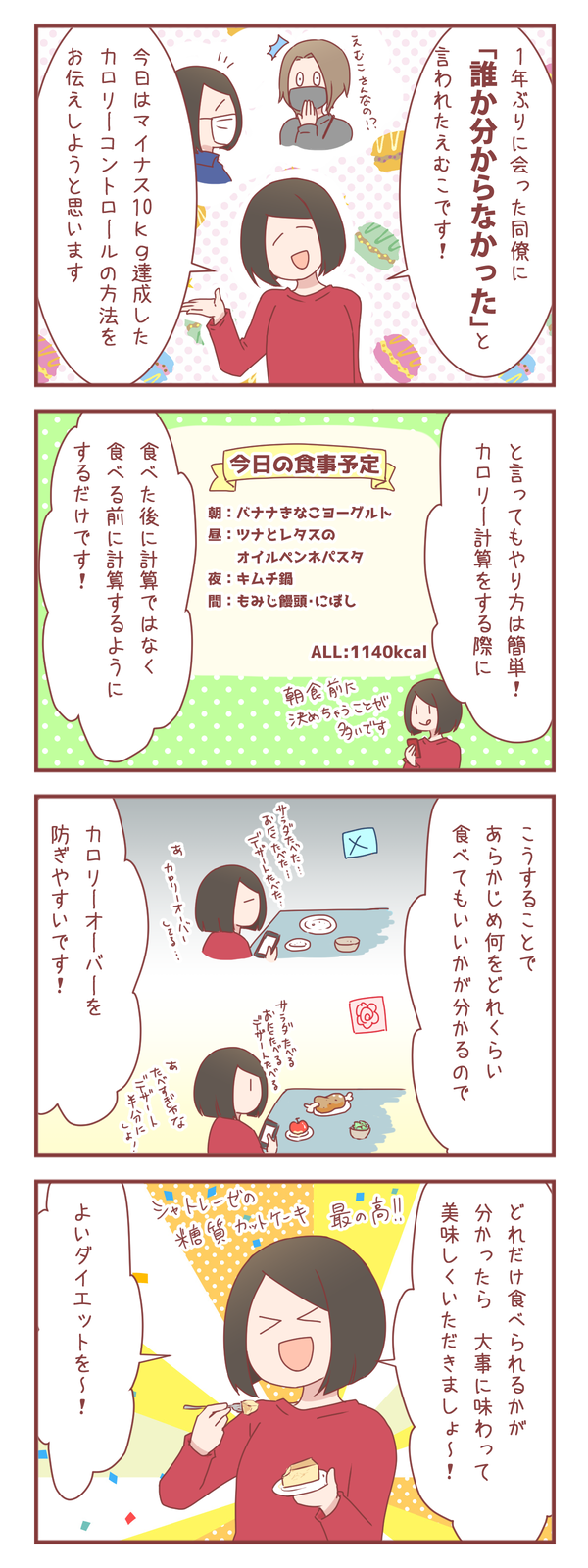 3ヵ月で体重マイナス10kgを達成したカロリーコントロール方法