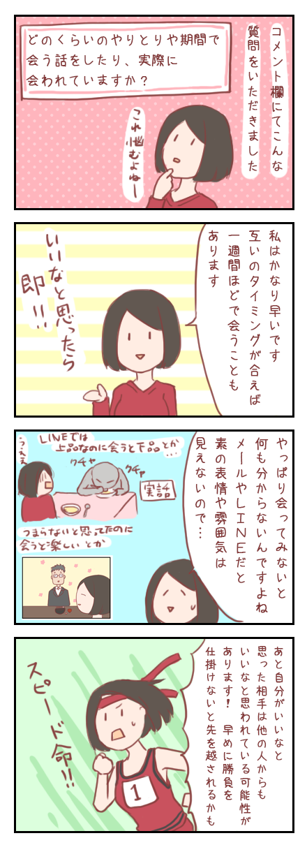 【ろぐ１４１】実際に会うまでの期間はどのくらい？（婚活アプリ編）