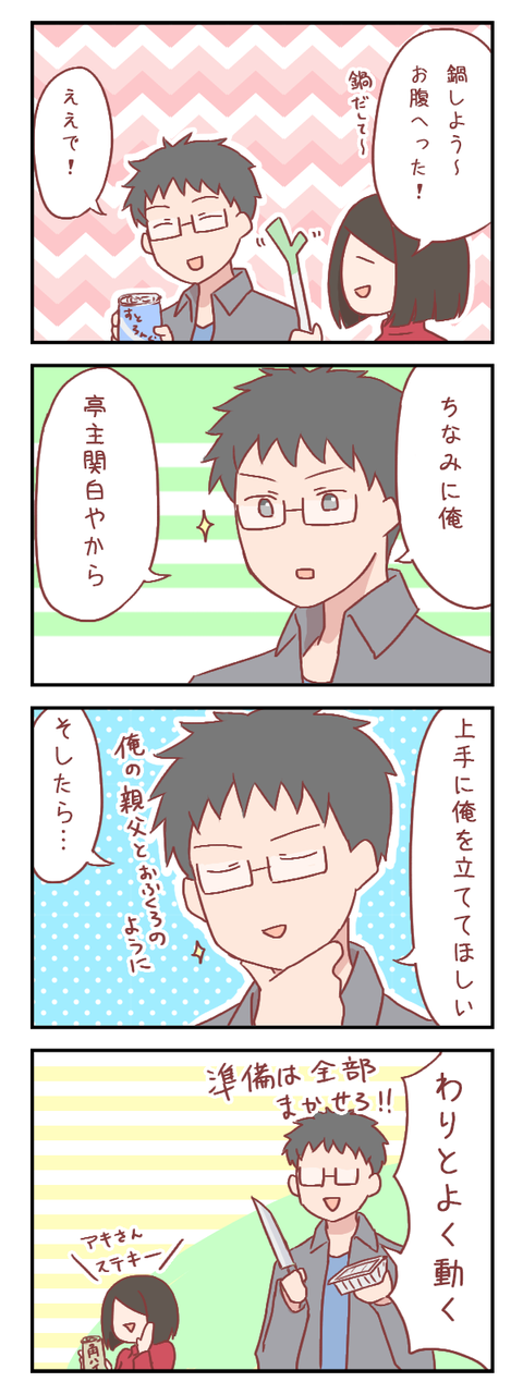 アキさんの関白宣言(婚活編)【ろぐ744】