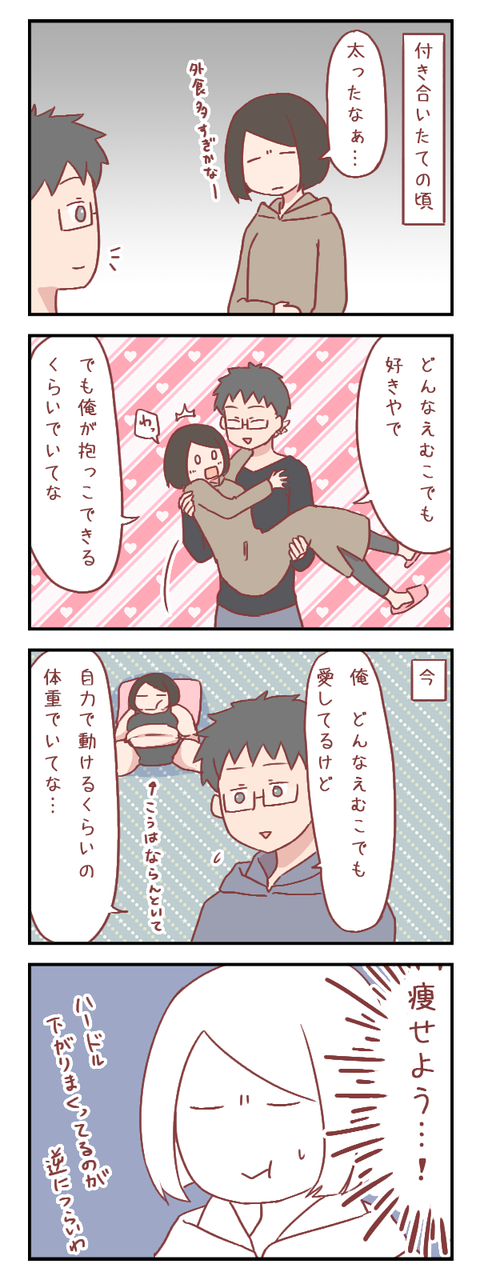 私にダイエットを決意させた彼氏の言葉(婚活編)【ろぐ850】