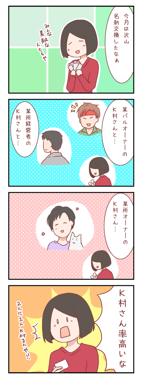 いただいた名刺の整理をしていて驚いたこと【ろぐ５３９】