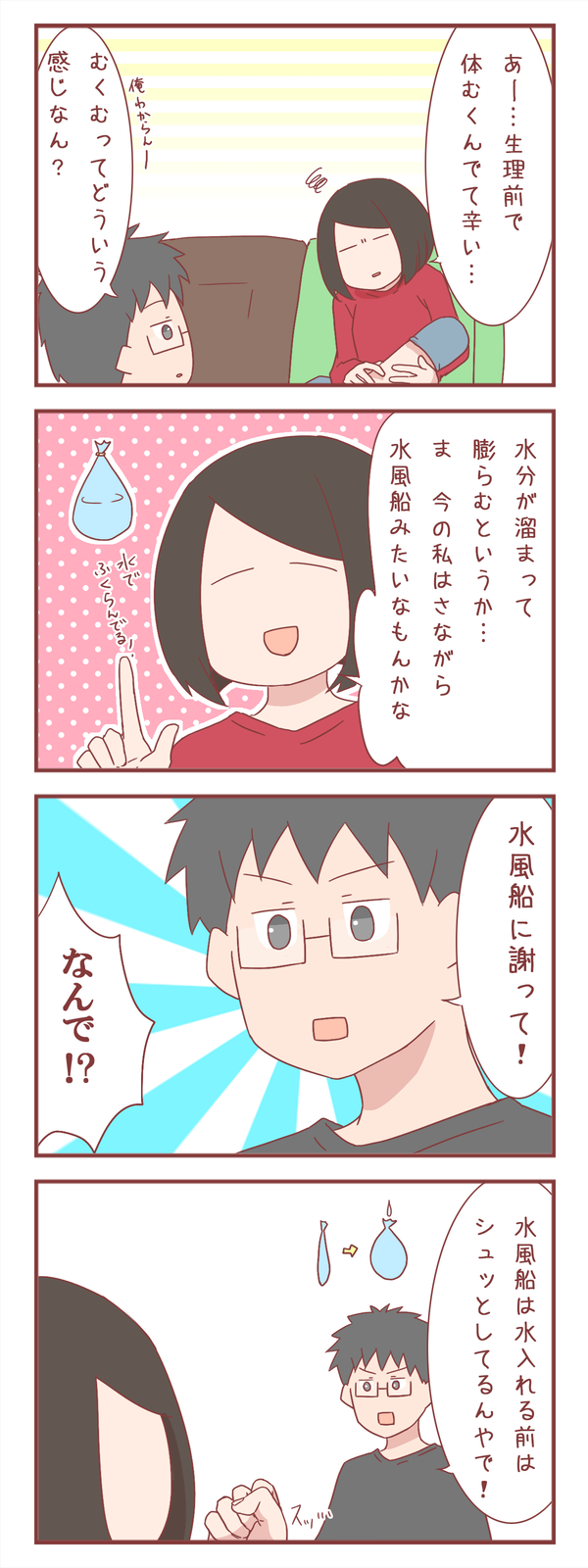 体のむくみを水風船に例えた結果