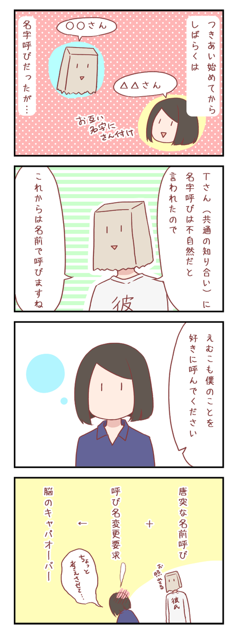 呼び方を変えるタイミング(彼氏編)【ろぐ607】