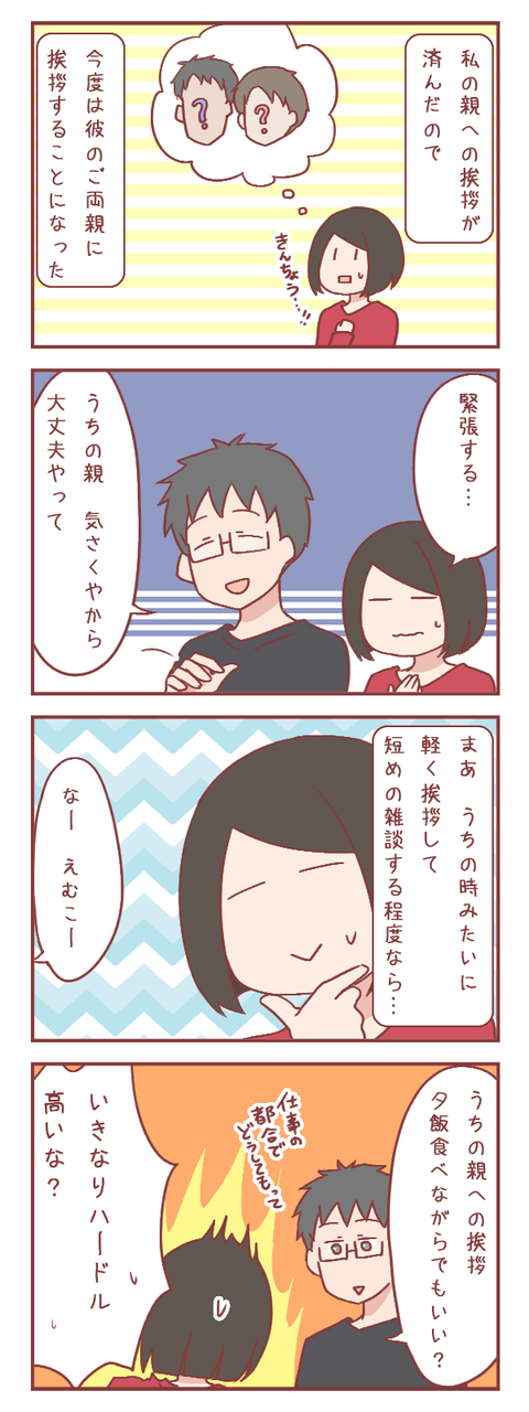 彼親へのご挨拶、○○○になる模様……（婚活編）