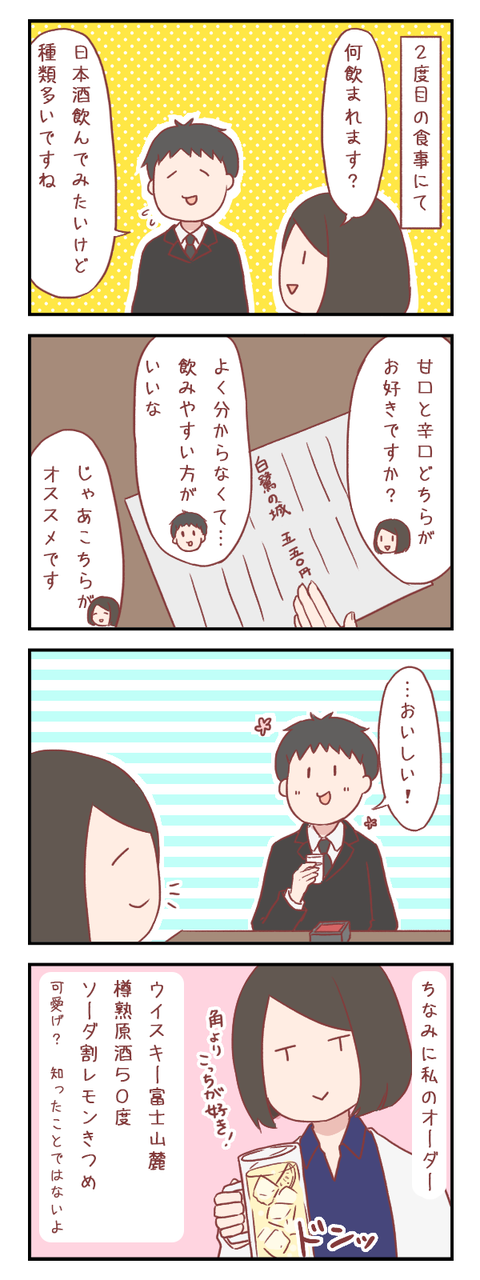お酒を飲むならこういう具合に【ろぐ５０６】