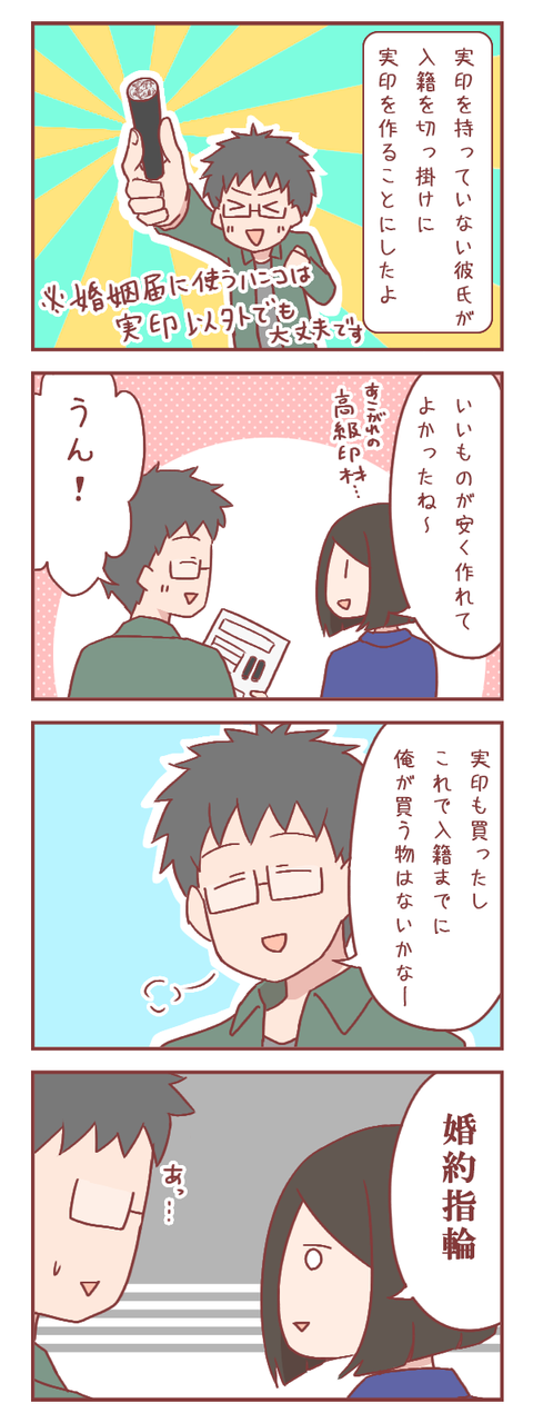 結婚準備の買い物で彼氏が買い忘れたモノ